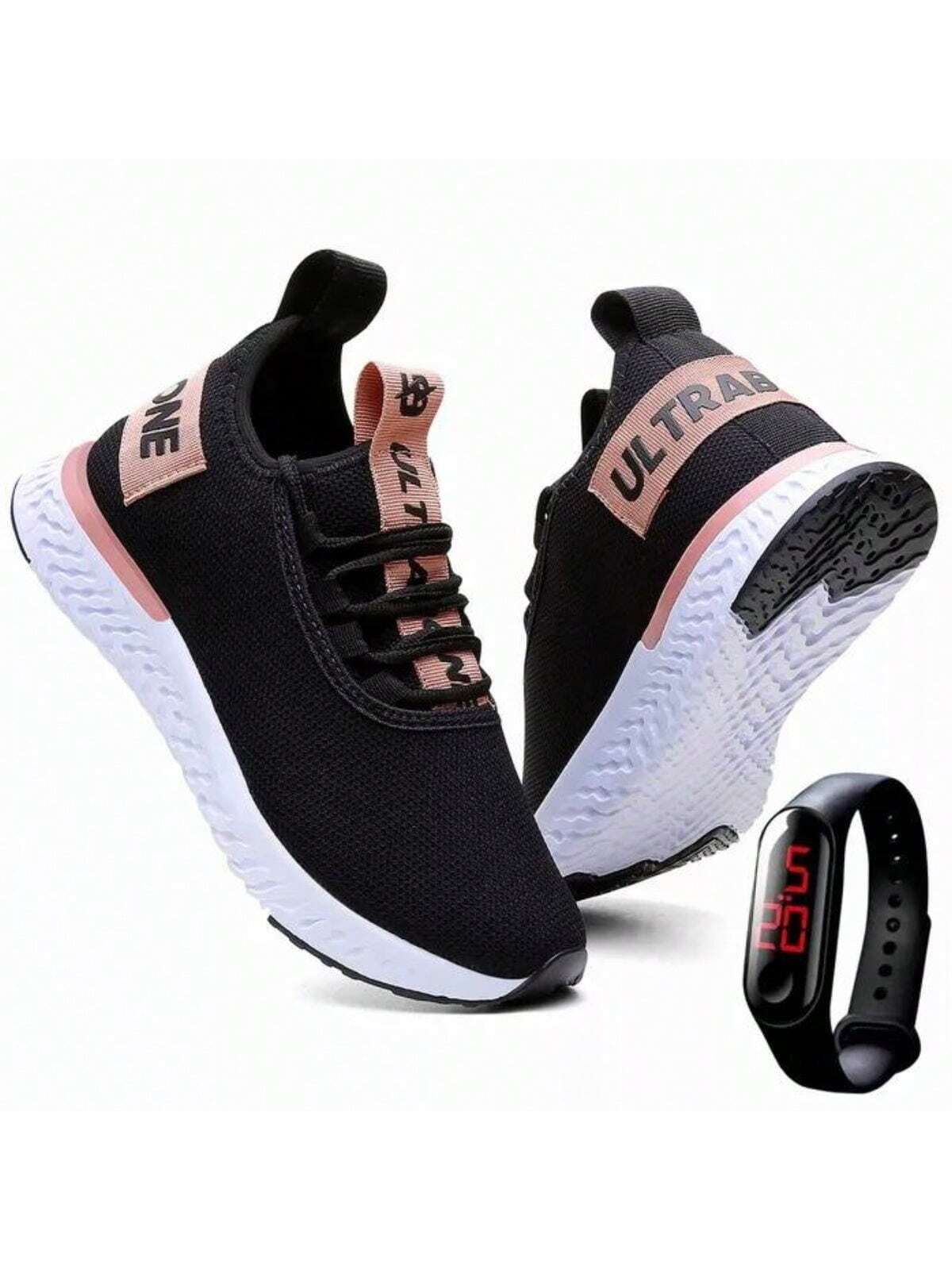 Tenis Feminino Academia Leve Fitness + Relógio