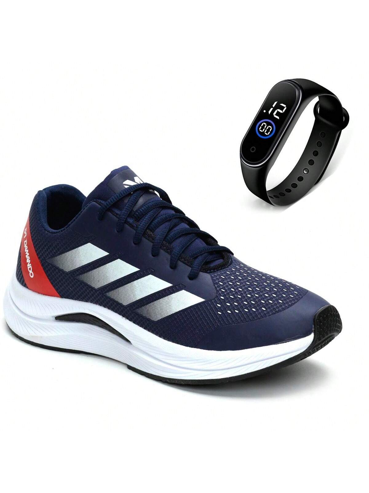 Tênis Academia Corrida Ultra Pro Confortável + Relógio Digital