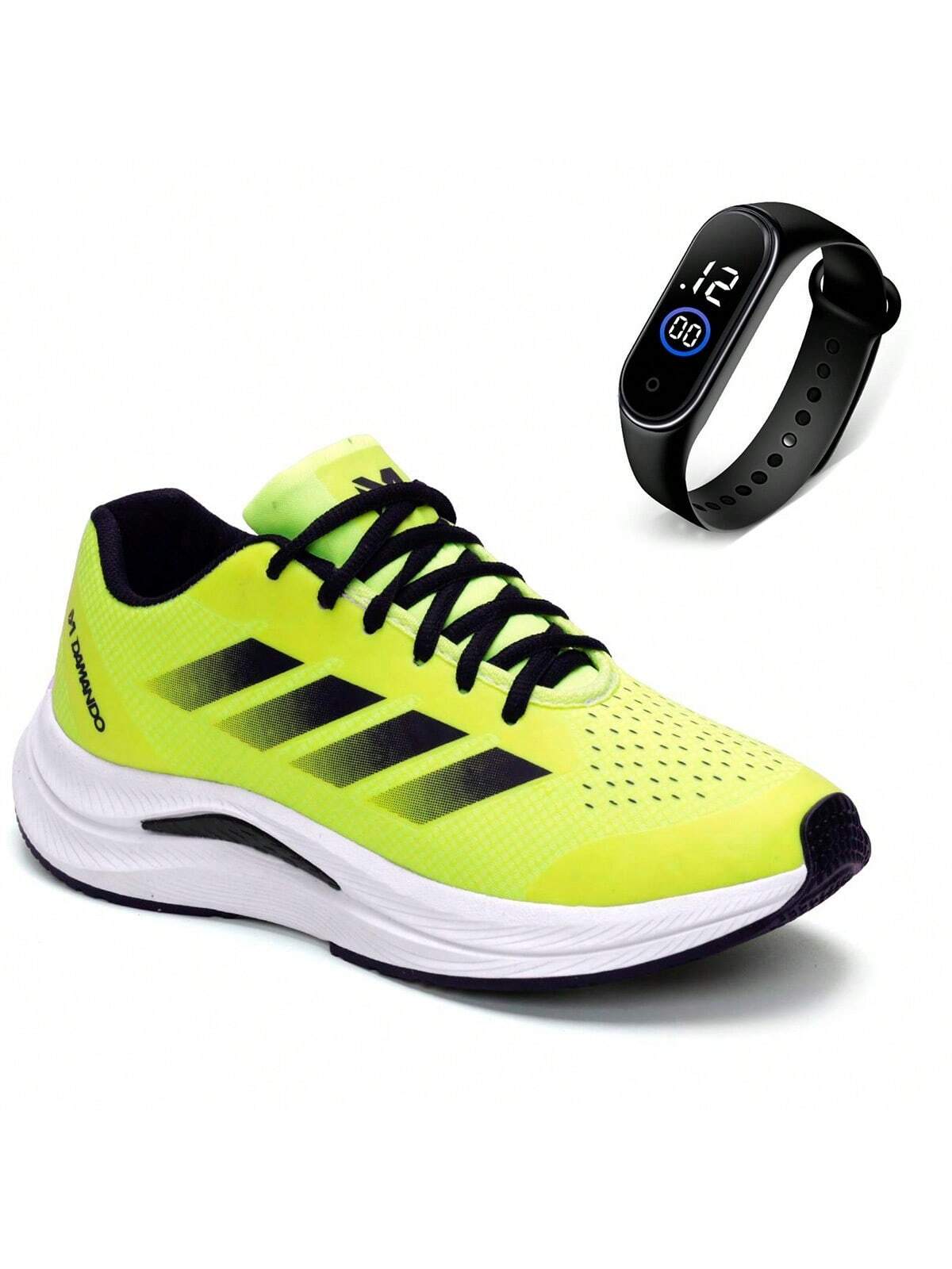 Tênis Academia Corrida Ultra Pro Confortável + Relógio Digital