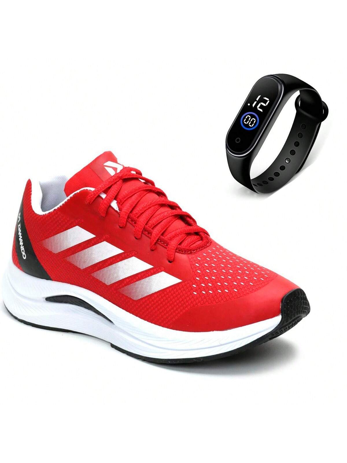 Tênis Academia Corrida Ultra Pro Confortável + Relógio Digital