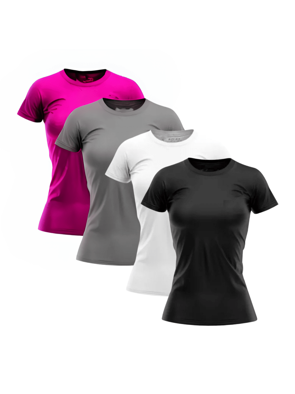 Kit 4 Camisetas Dry Fit Femininas - Anti Odor - Proteção UV - Conforto - Loja Triton Sports