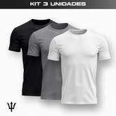 Kit 3 Camisetas Dry Fit Masculinas | Anti Suor, Anti Odor, Proteção UV50