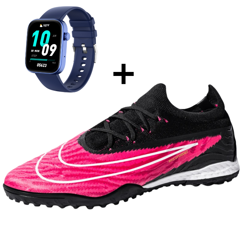 Chuteira Society Masculino Tiger Attack - Infantil / Adulto Com Smart Watch