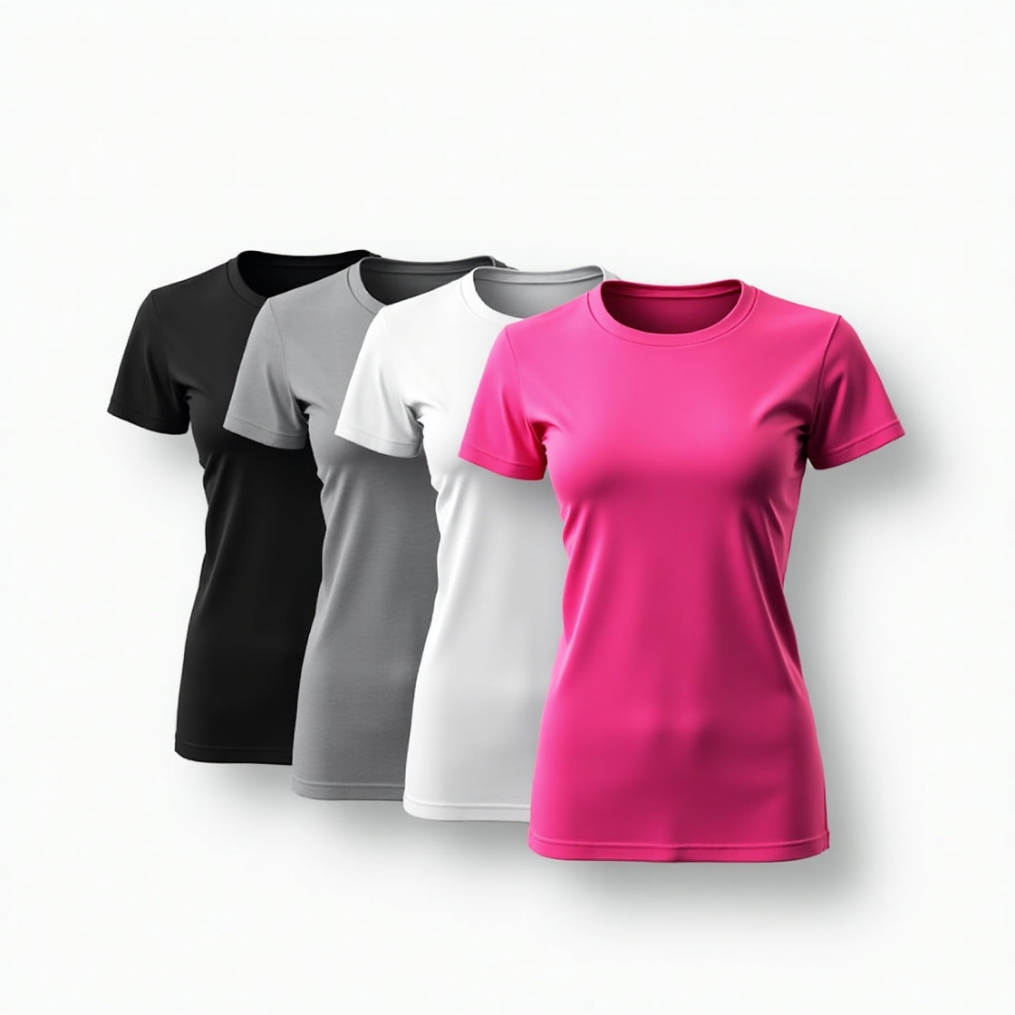 Kit 4 Camisetas Dry Fit Femininas - Anti Odor - Proteção UV - Conforto - Loja Triton Sports