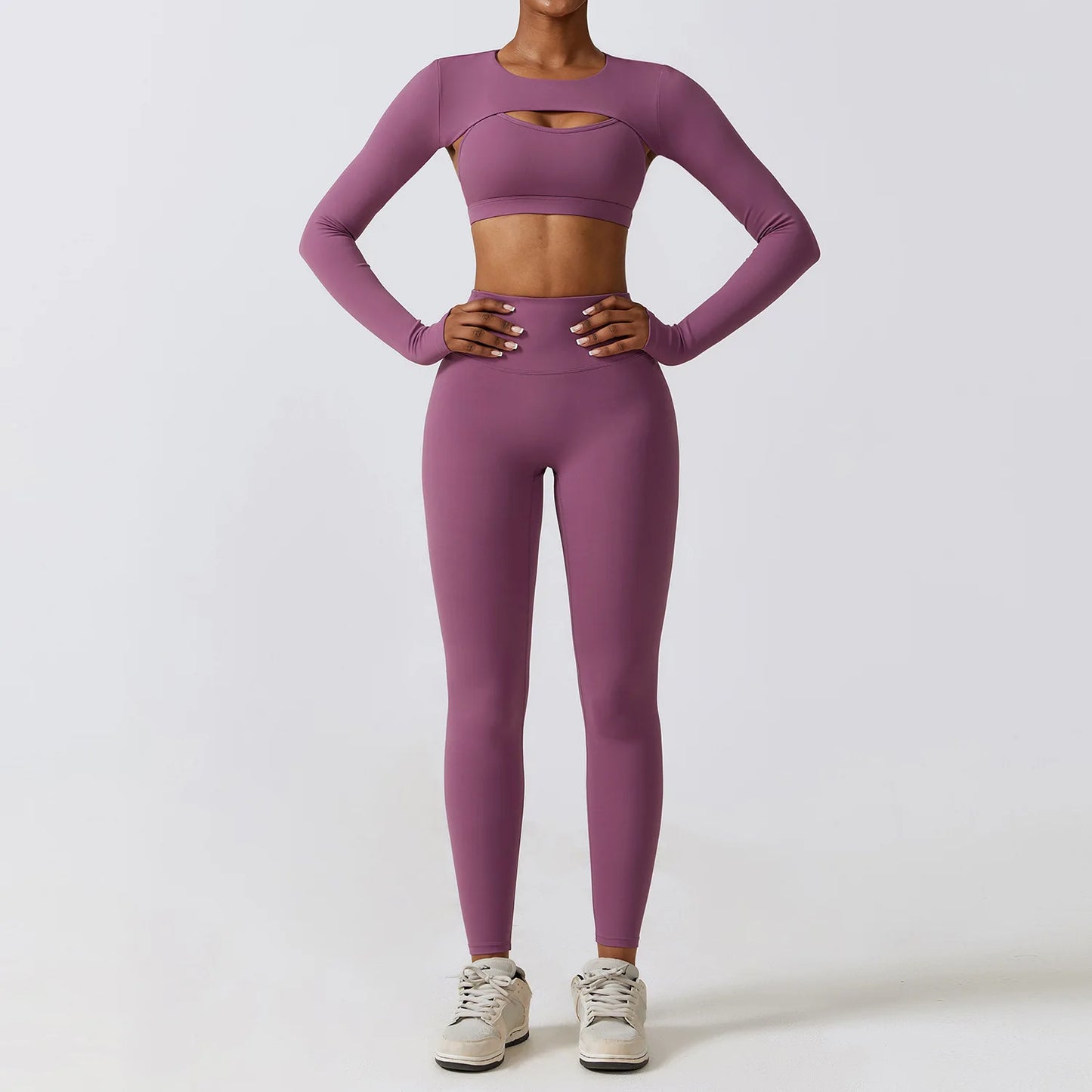 Conjunto Fitness Academia Premium Elegance Com Manga Removível - Zero Transparência - Loja Triton Sports