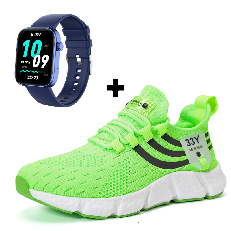 Tênis de Corrida Confortável Pro Run X Leve + SmartWatch