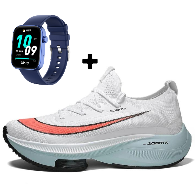 Tênis Corrida Aero Zoom Max Super Amortecimento + Smartwatch