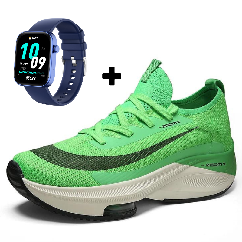 Tênis Corrida Aero Zoom Max Super Amortecimento + Smartwatch