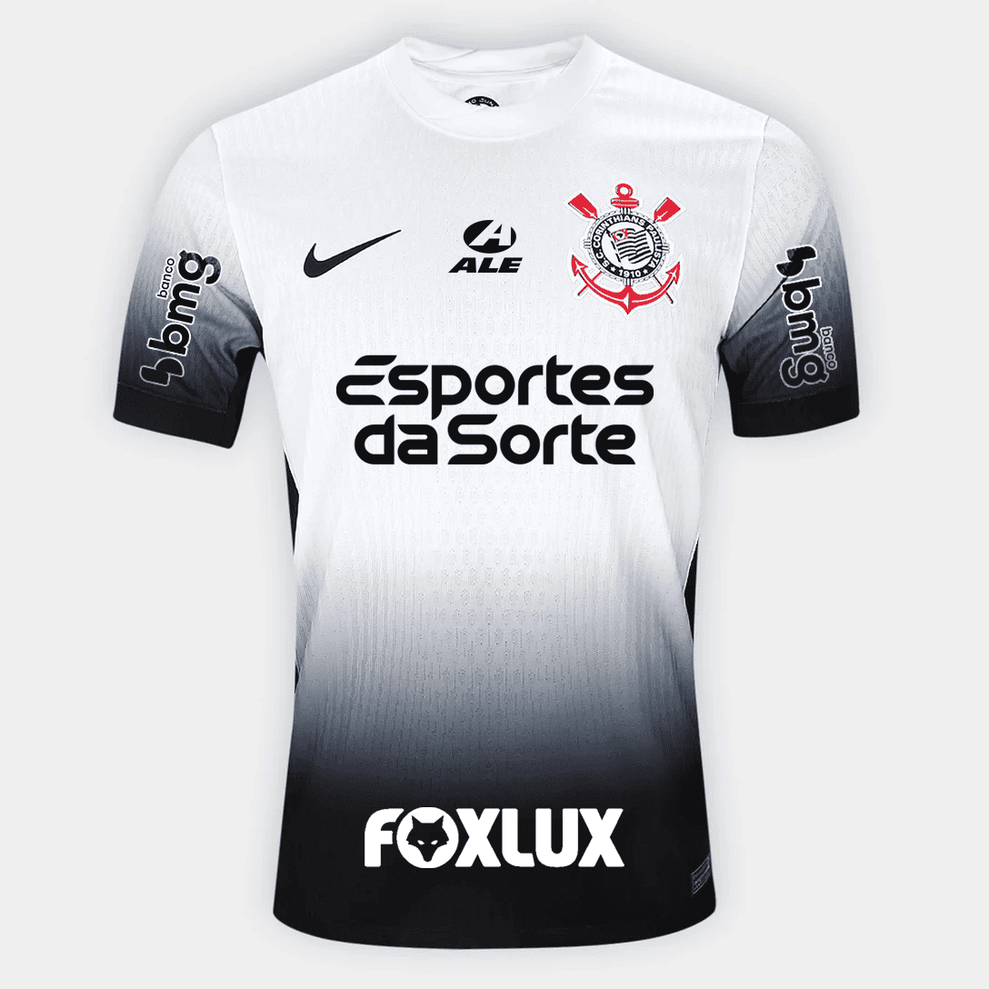 Jersey Corinthians 2024/25 I Player With Sponsors