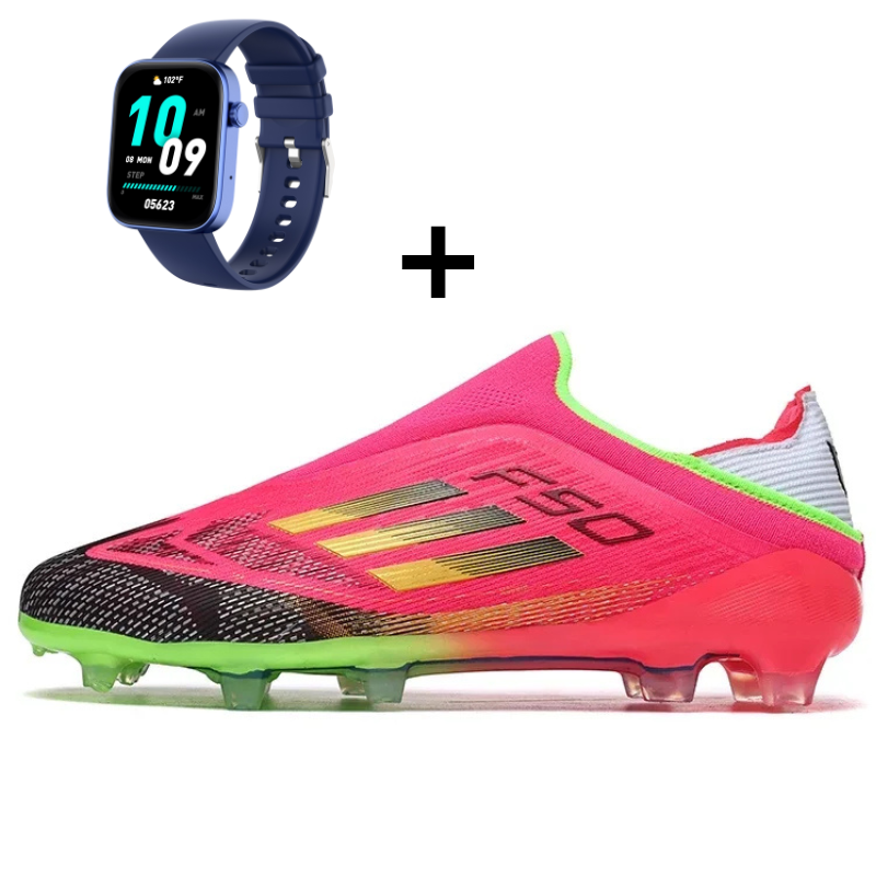 Chuteira de Campo Masculino Triton Hyperkick X - Adulto e Infantil com Smart Watch