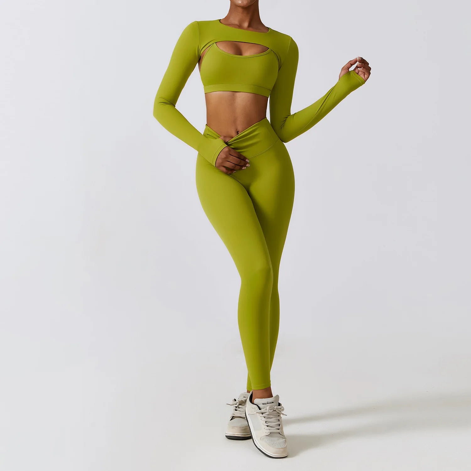 Conjunto Fitness Academia Premium Elegance Com Manga Removível - Zero Transparência - Loja Triton Sports