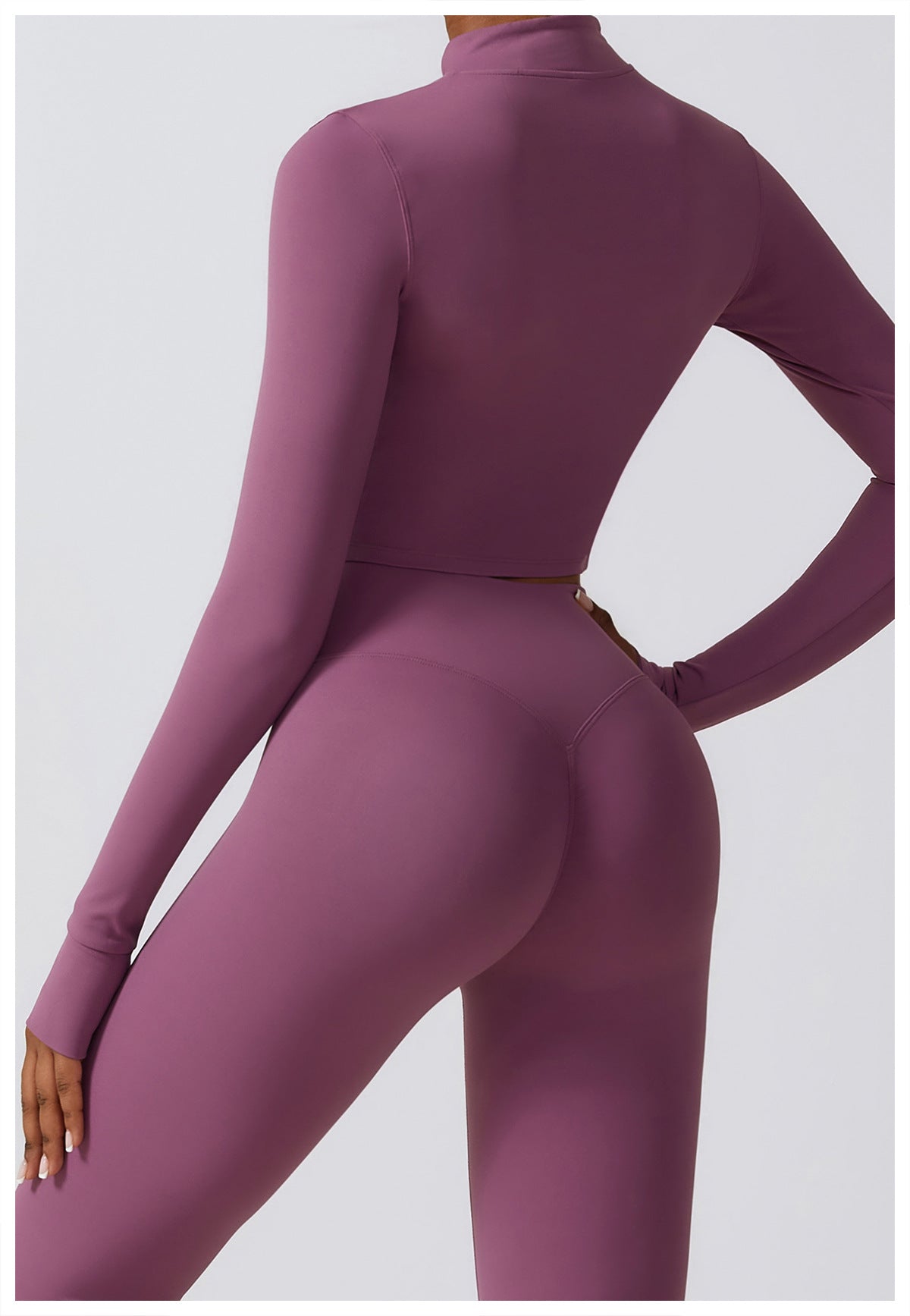 Conjunto Fitness Academia Inverno Elegance + Jaqueta - Zero Transparência - Loja Triton Sports