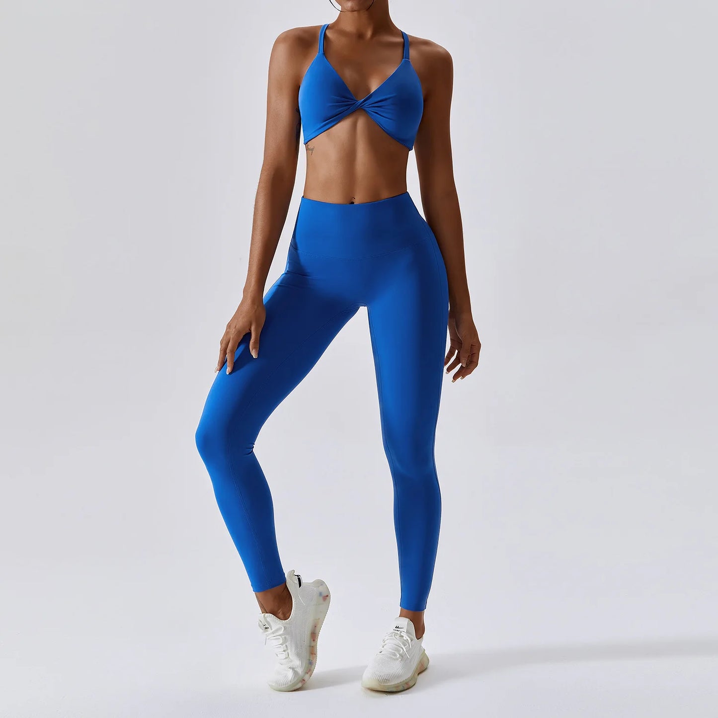 Conjunto Fitness de Academia Barbie Powder - zero transparência - Loja Triton Sports