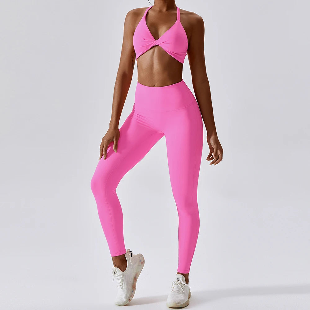 Conjunto Fitness de Academia Barbie Powder - zero transparência - Loja Triton Sports