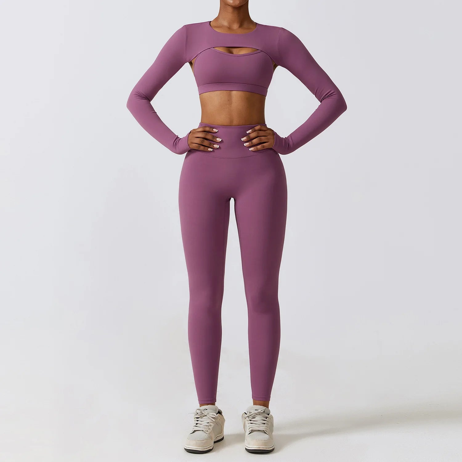 Conjunto Fitness Academia Premium Elegance Com Manga Removível - Zero Transparência - Loja Triton Sports
