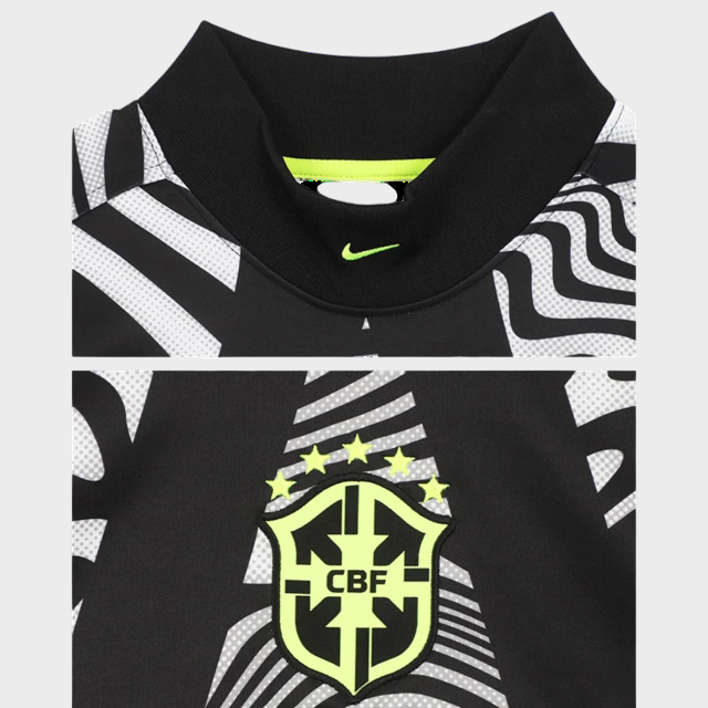 Jersey National Team Brazilian Goalkeeper Longsleeve 2026/27 Fan